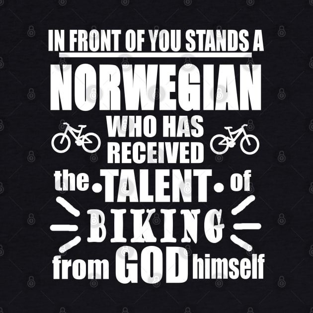 Norwegian Gift Biking Bike Tour Scandinavia by FindYourFavouriteDesign